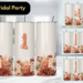 Bride tribe floral drink cups, Name and title custom tumbler, 
Burnt orange flower tumbler
